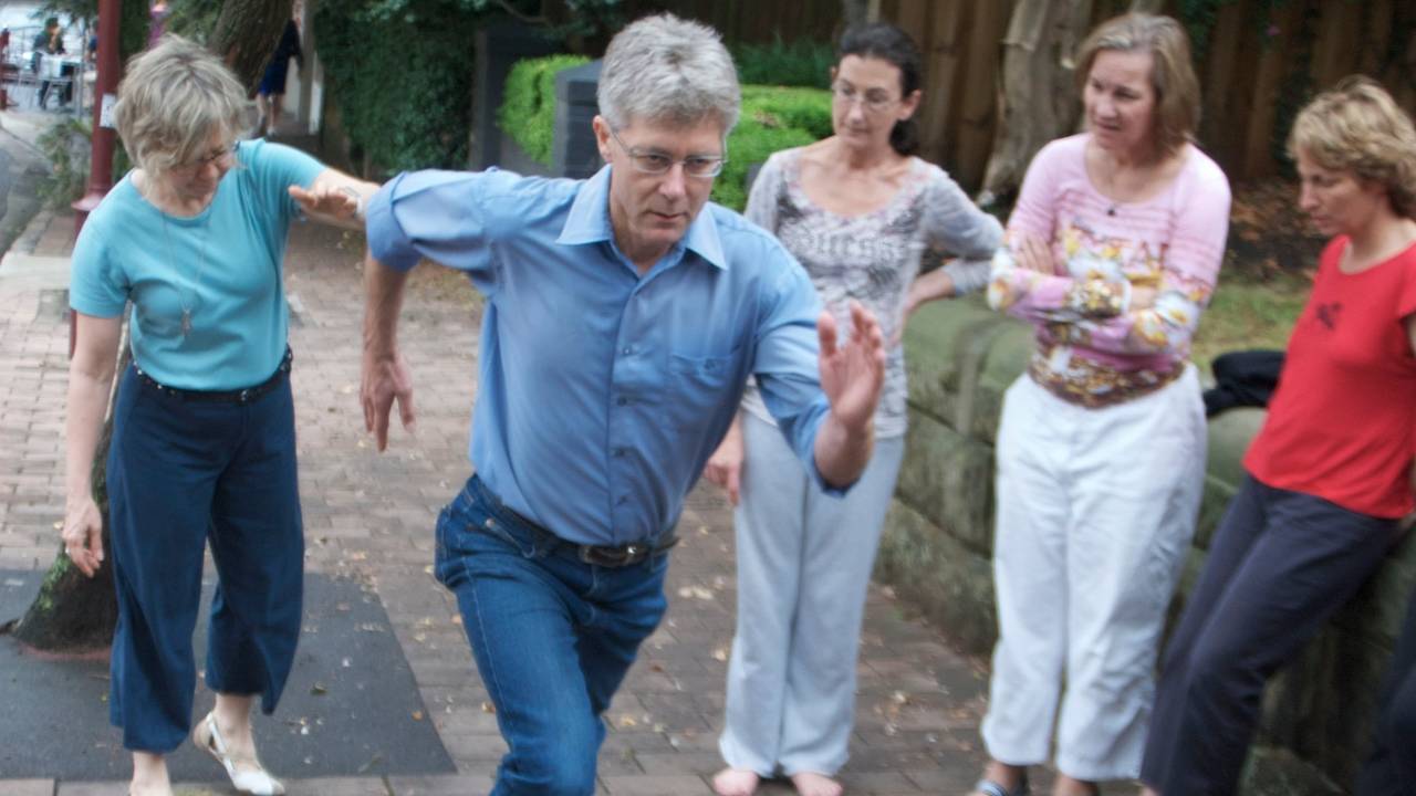 Greg Holdaway teaching an Alexander Technique class