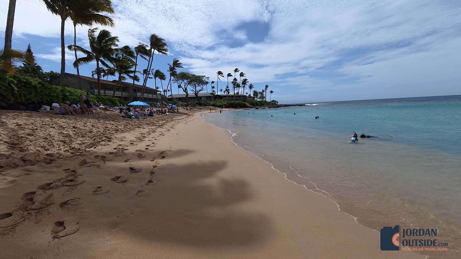 End view of Napili Bay Beach, Maui