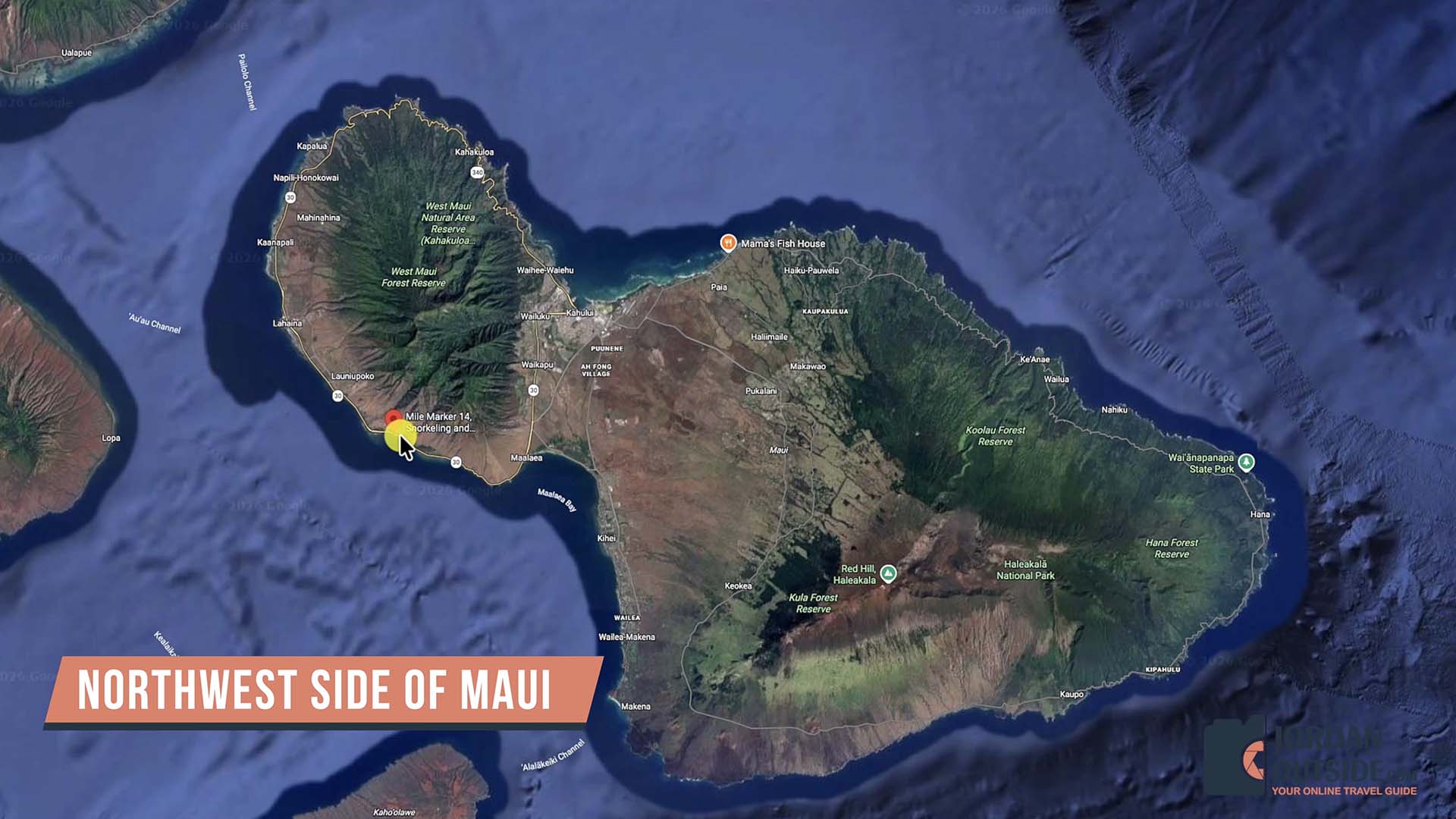 Olowalu Beach at Mile Marker 14, Maui, Hawaii