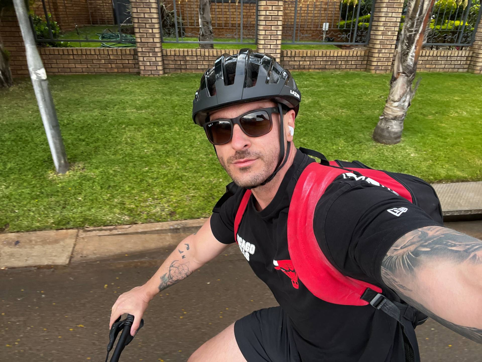 Jacque Visagie cycling outdoors