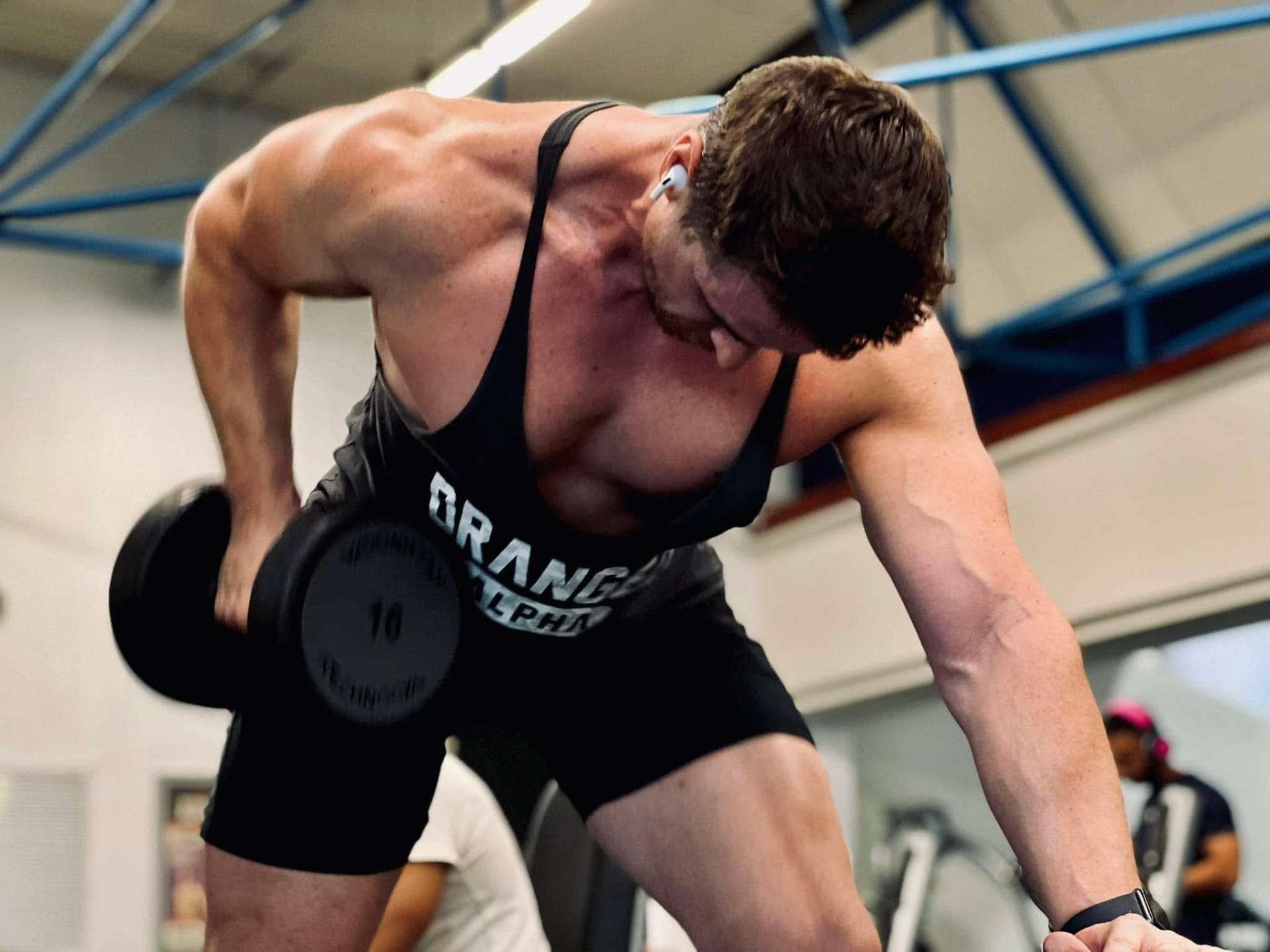 Jacque Visagie training in the gym