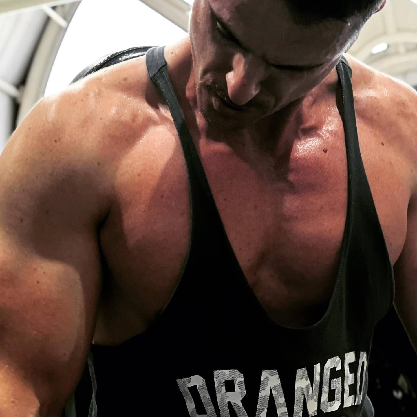 Jacque Visagie during a gym session