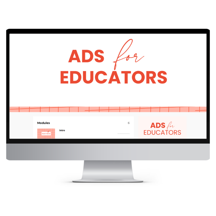 Ads for Educators course