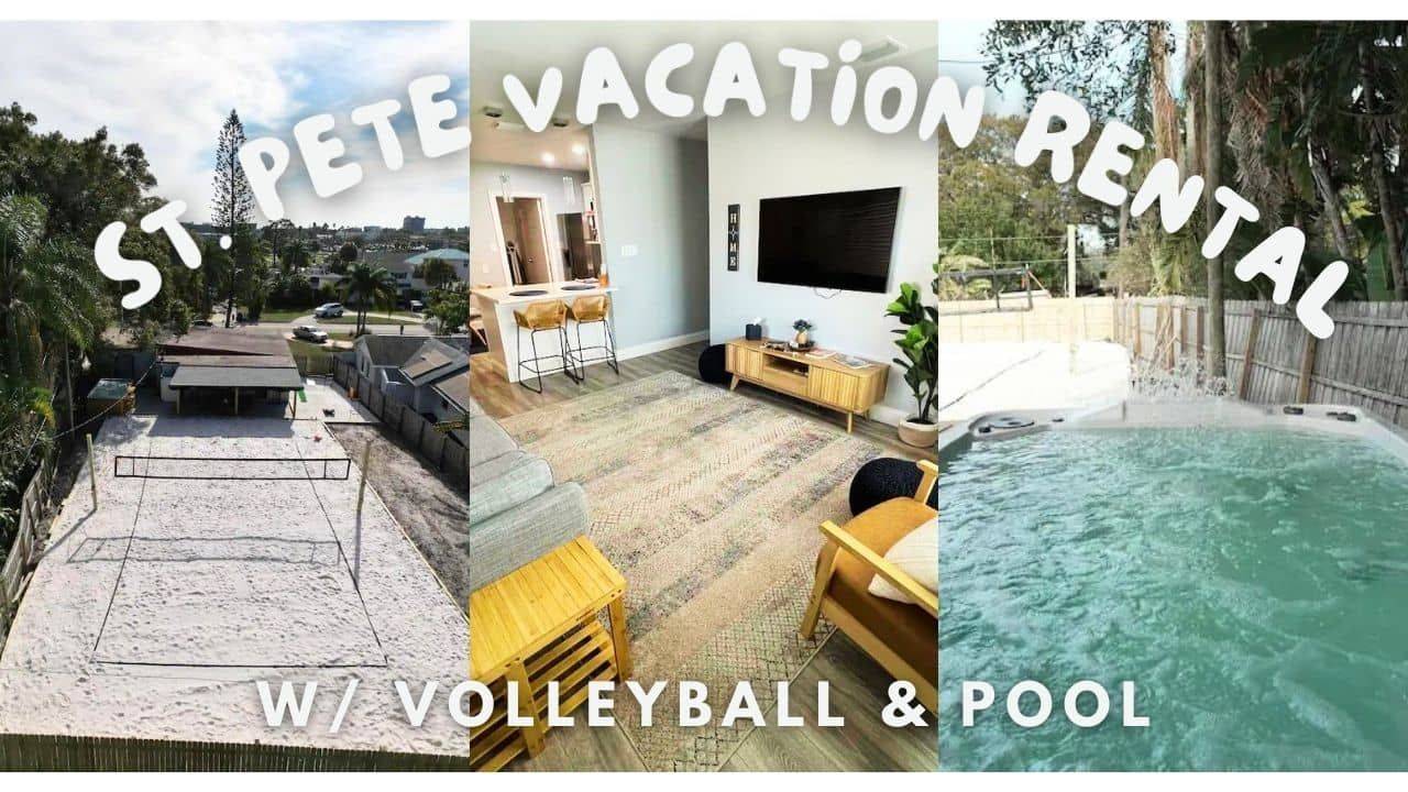 Airbnb With a Volleyball Court, Hot Tub & Pool in St Pete FL