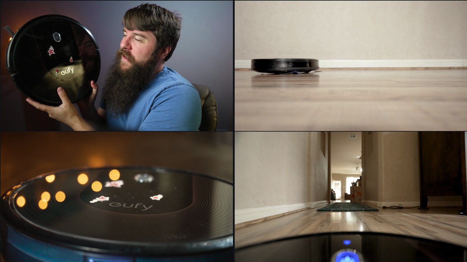 Four clips from the raw 4K footage used in the course