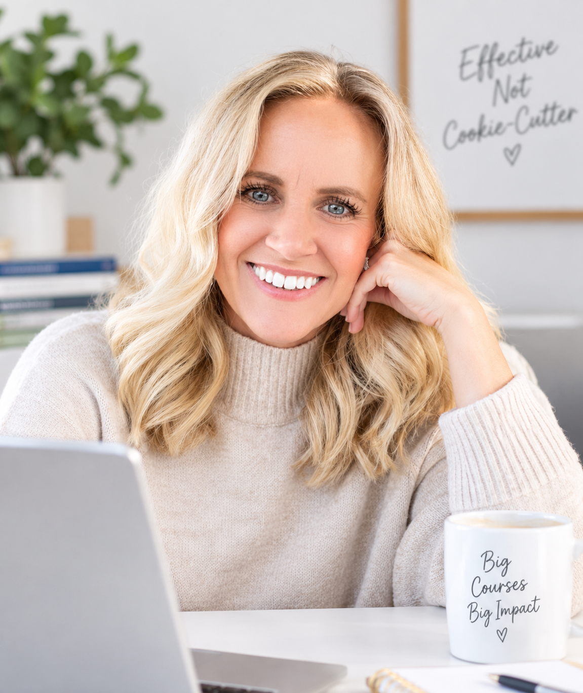 Kristin Maahs in a warm workspace portrait