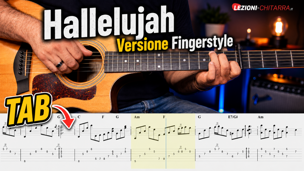 Hallelujah Arrangiamento per Chitarra Fingerstyle