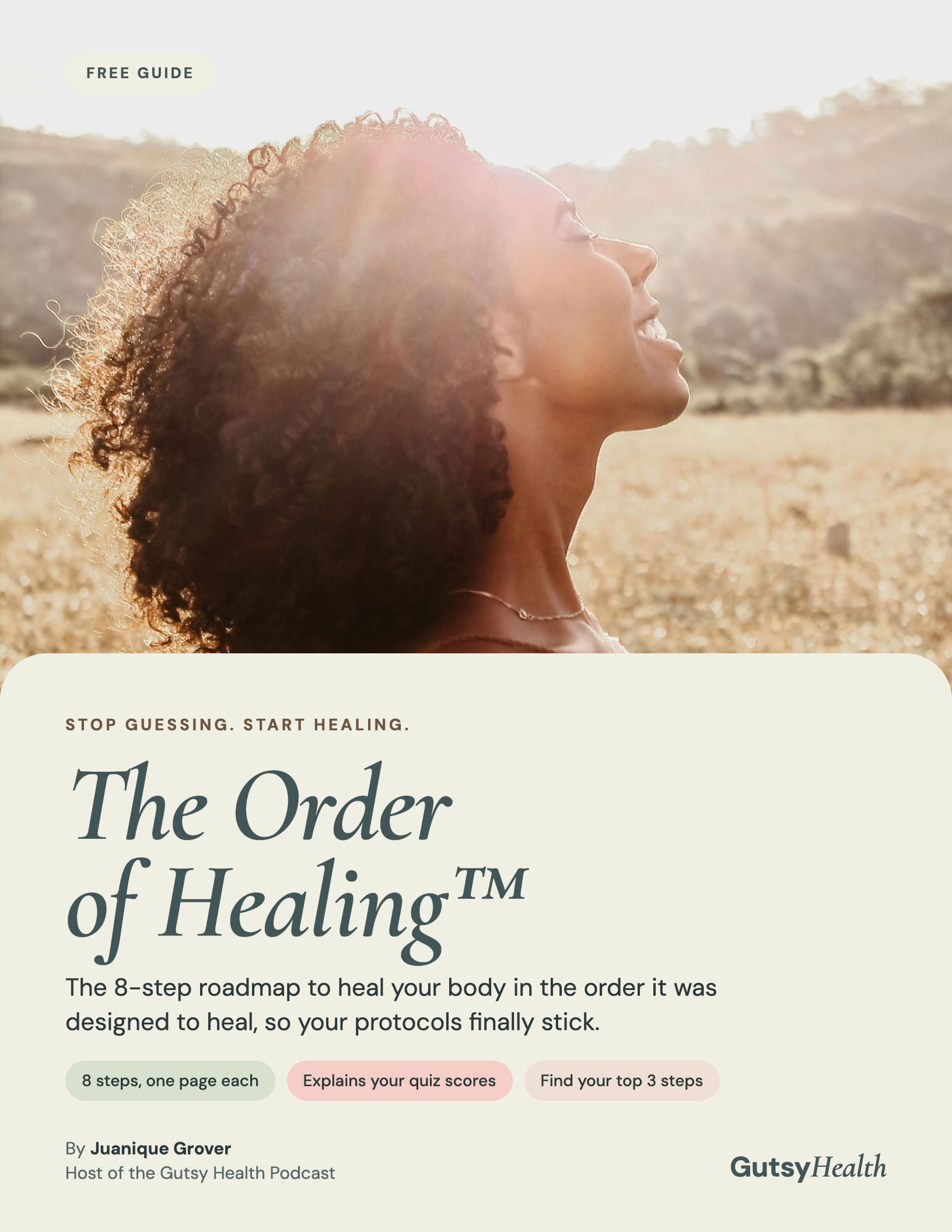 The free Order of Healing™ Guide cover