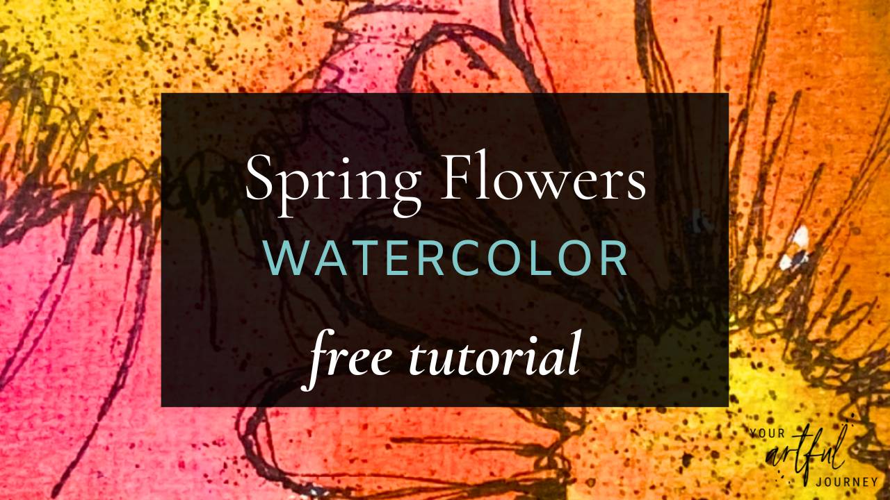 Watercolor Spring Flowers FREE Video Tutorial