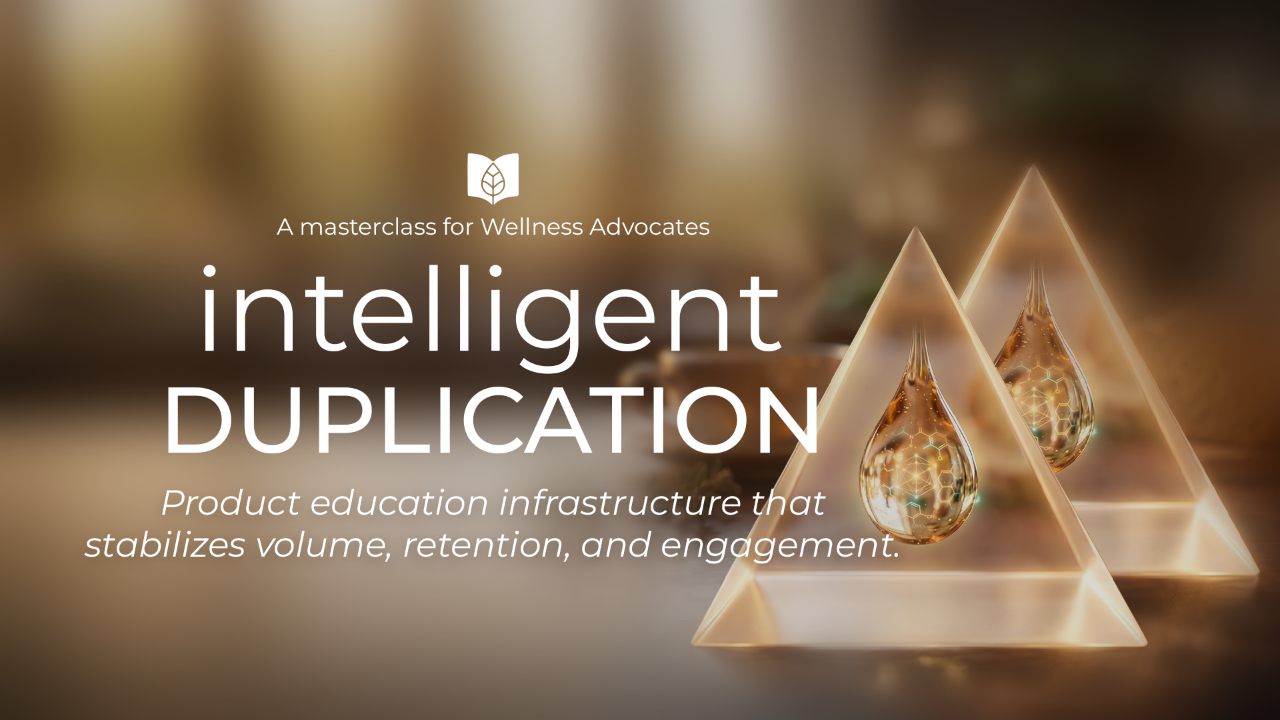 Intelligent Duplication — A Masterclass for Wellness Advocates