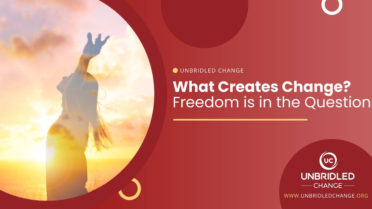 What Creates Change? Freedom is in the question.