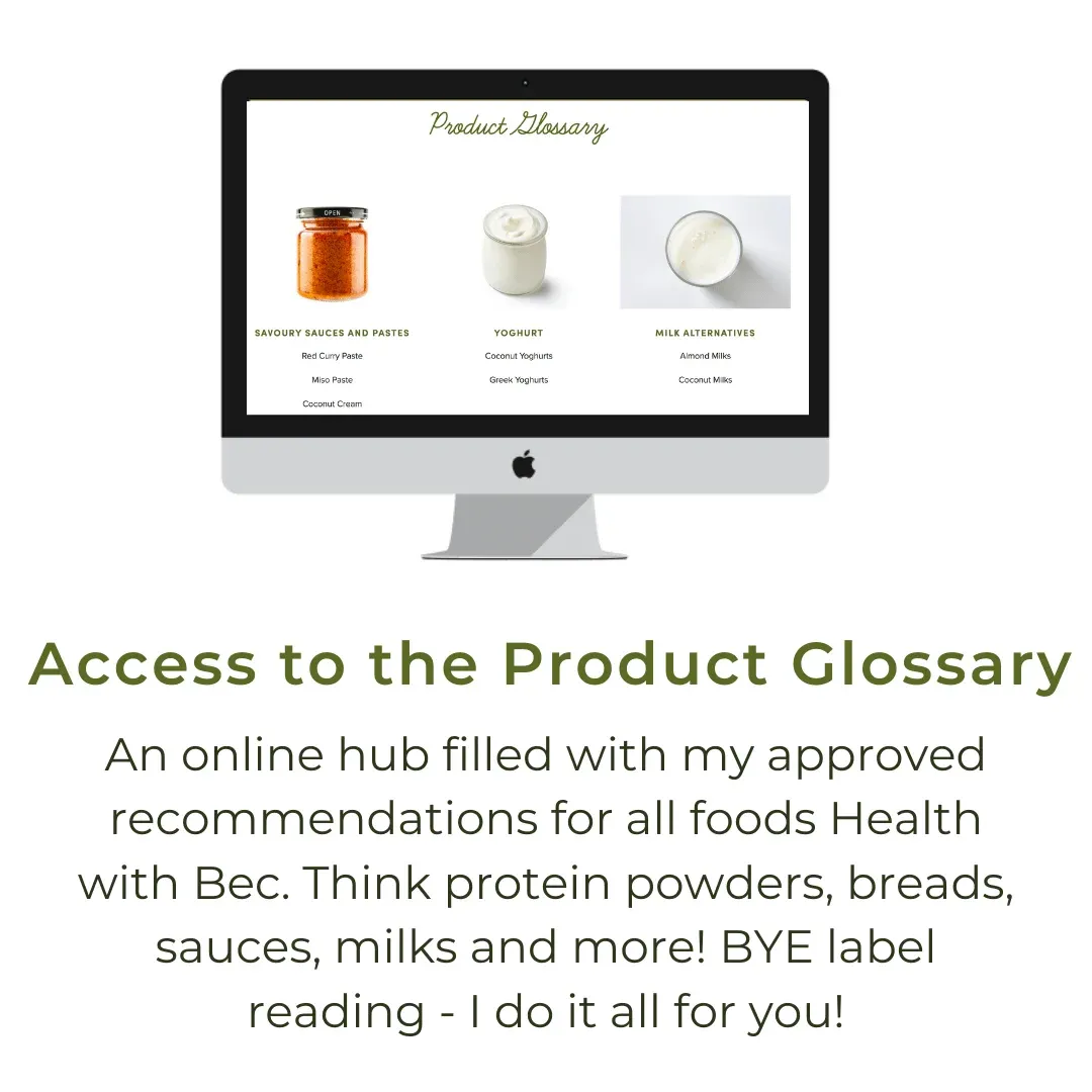 Health with Bec Product Glossary