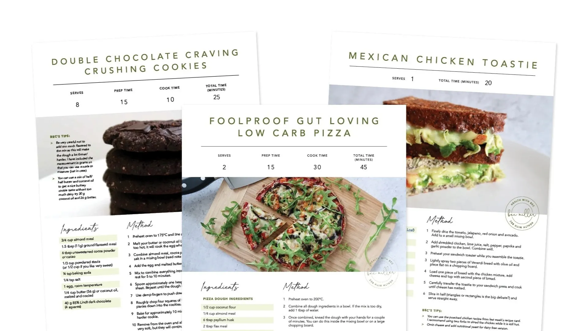 Health with Bec Tribe Recipes and Meal Plans