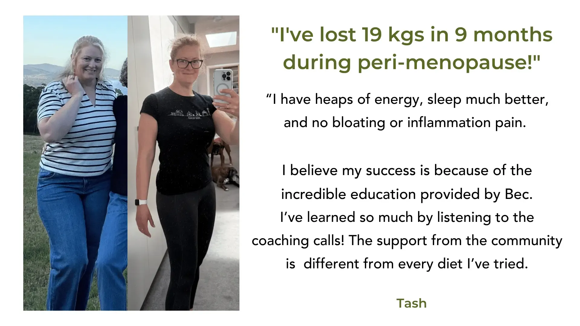 Health with Bec Tribe Testimonials