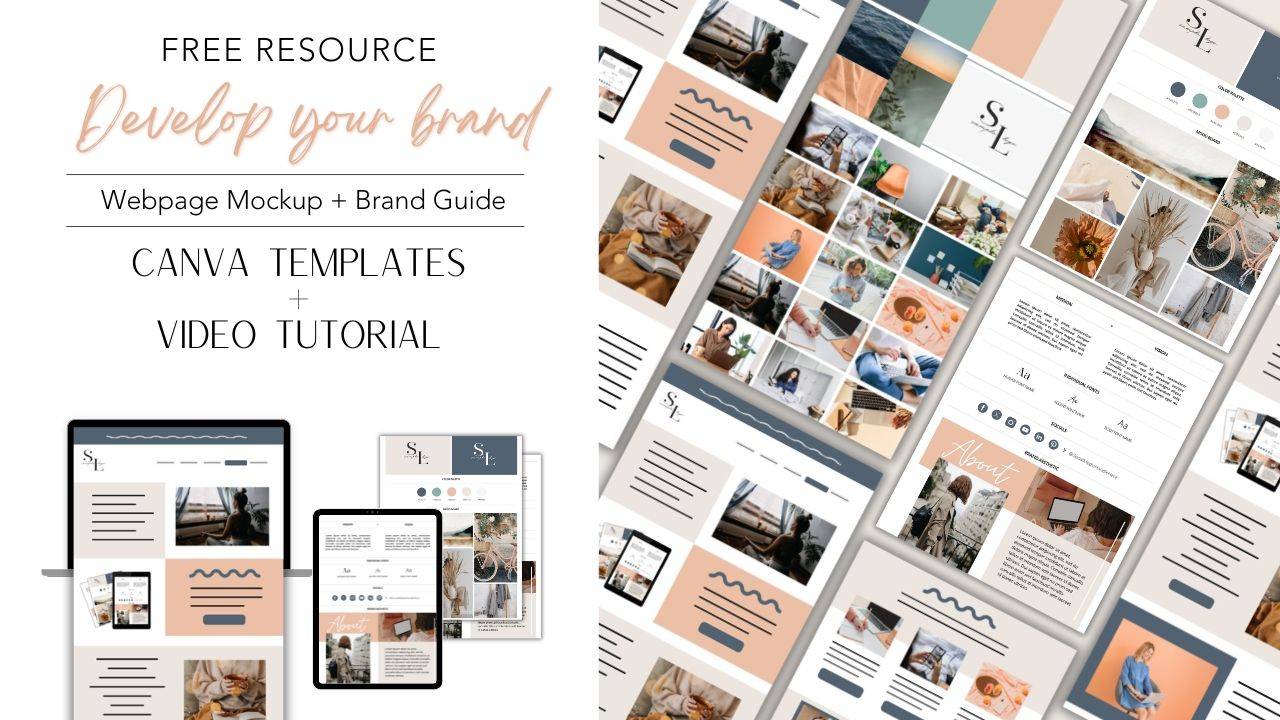 K+C creative | FREE Website Mockup + Brand Guide