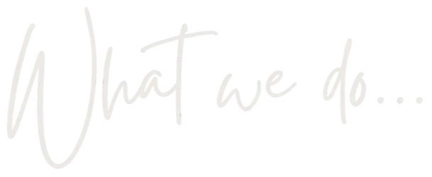 What we do script font