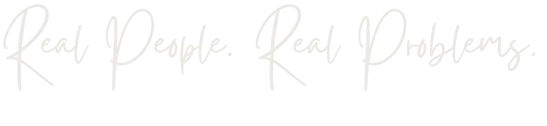 real people real problems script font