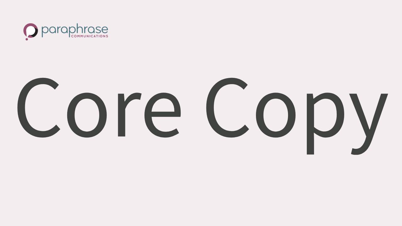 Copycore Core Copy
