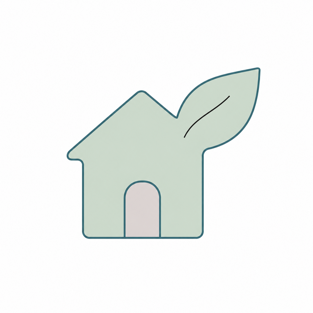 Illustration of a house, marking the going through divorce section