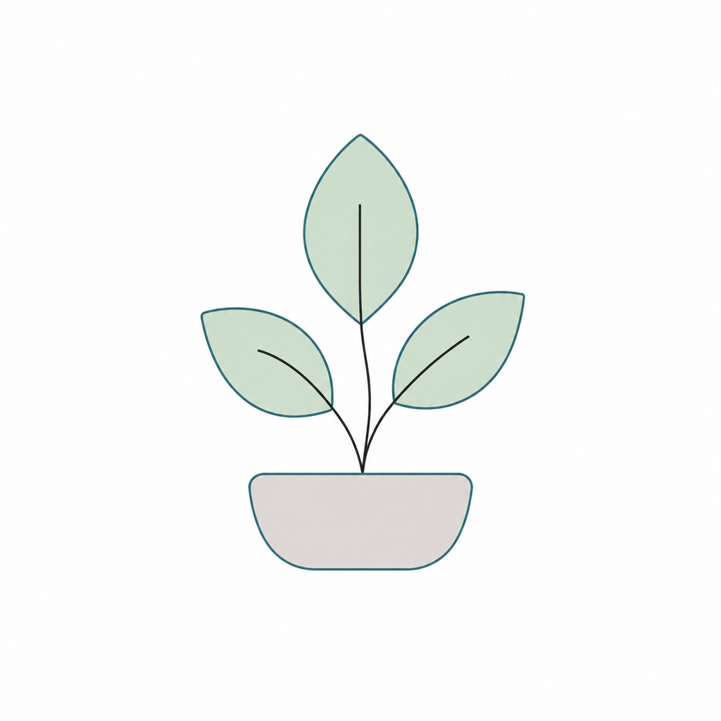 Illustration of a growing potted plant, marking the life after divorce section