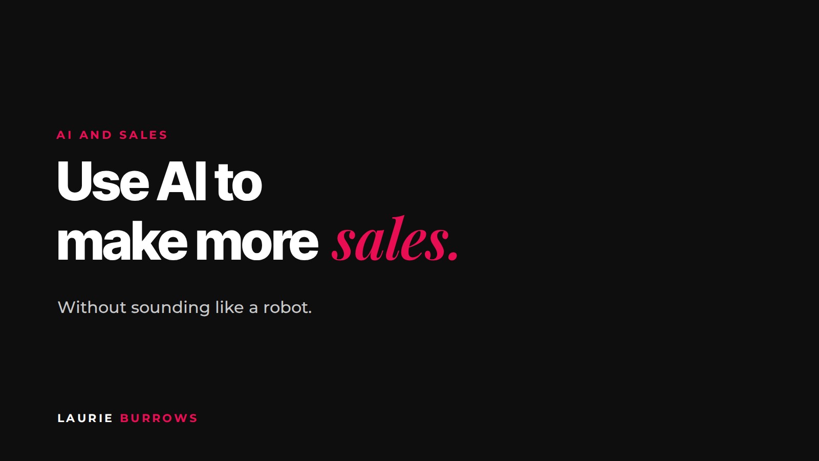How to use AI to make more sales as a coach or service provider