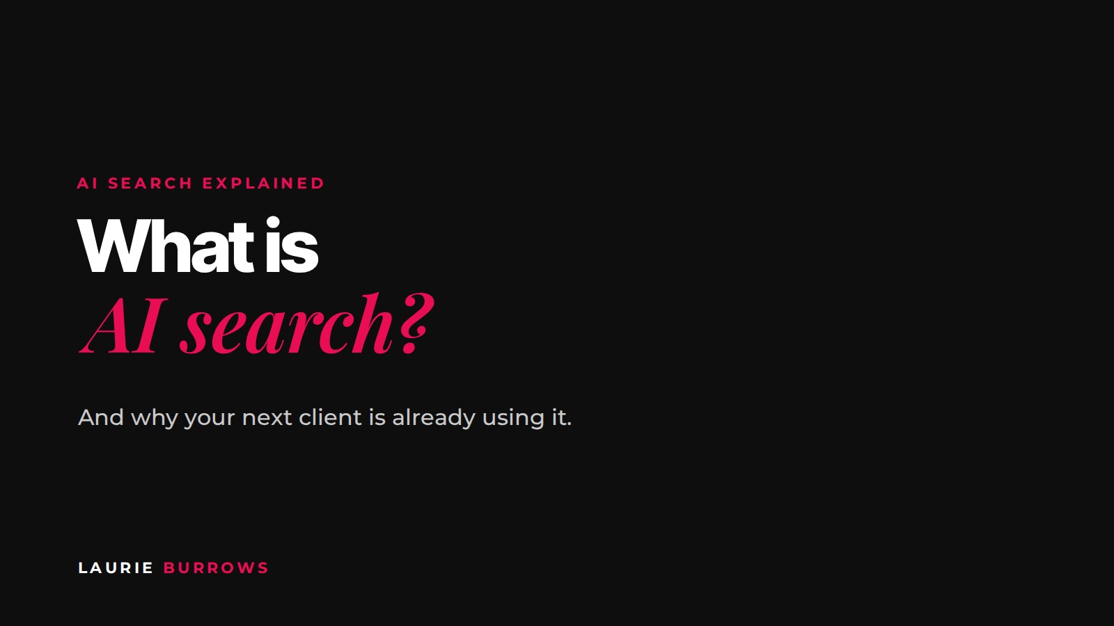What is AI search, explained for coaches and service providers