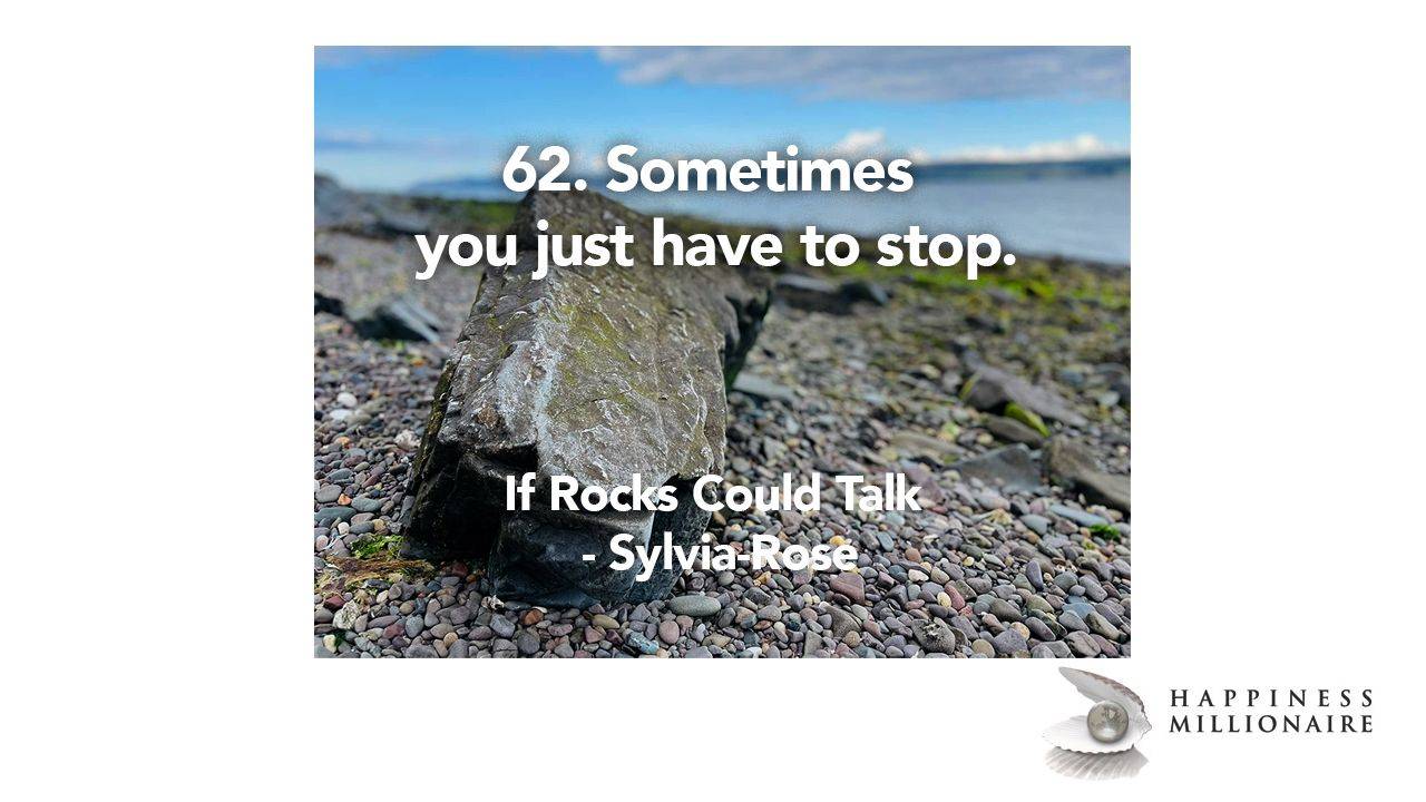 62. Stop. Your body keeps score with physical ailments