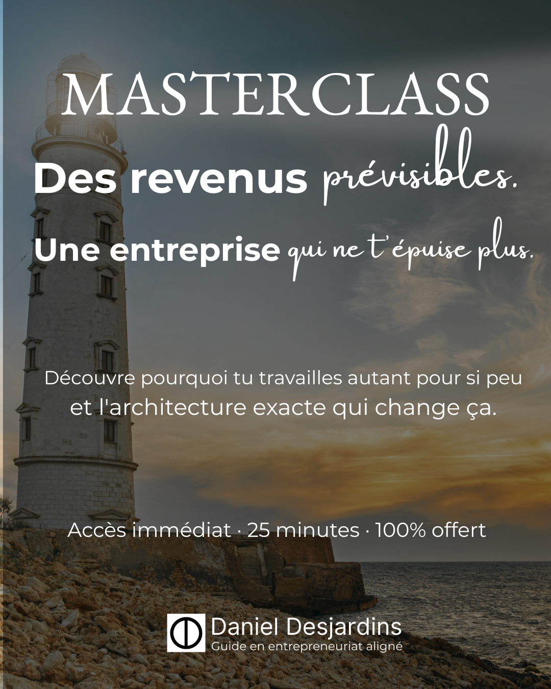 L'IMMERSION: L'architecture de la fluidité 3 matinées pour transformer ton entreprise en un moteur qui porte ta mission 23-26 Février l Événement Live Gratuit