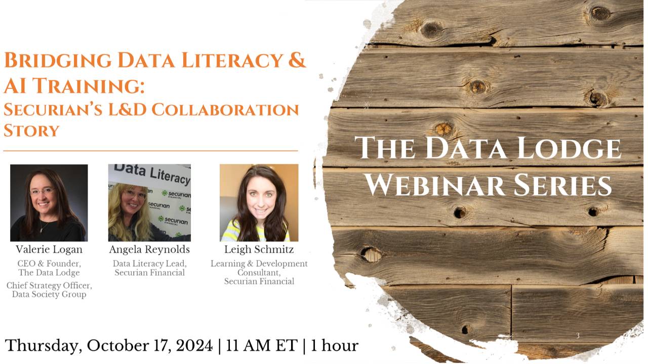 October 2024 TDL Webinar - Bridging Data Literacy & AI Training