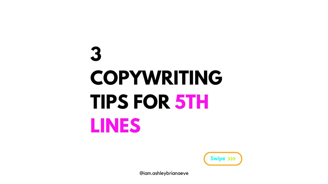 Copywriting as a 5th line