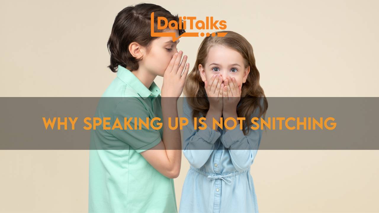 Snith Pointing The Lie Kids Are Taught About Snitching