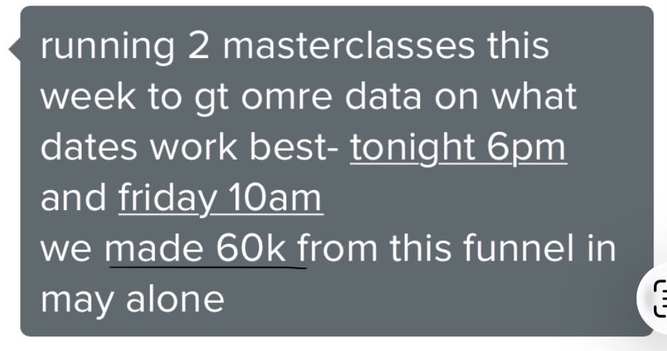Real client win shared with Jess