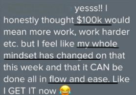 Real client win shared with Jess