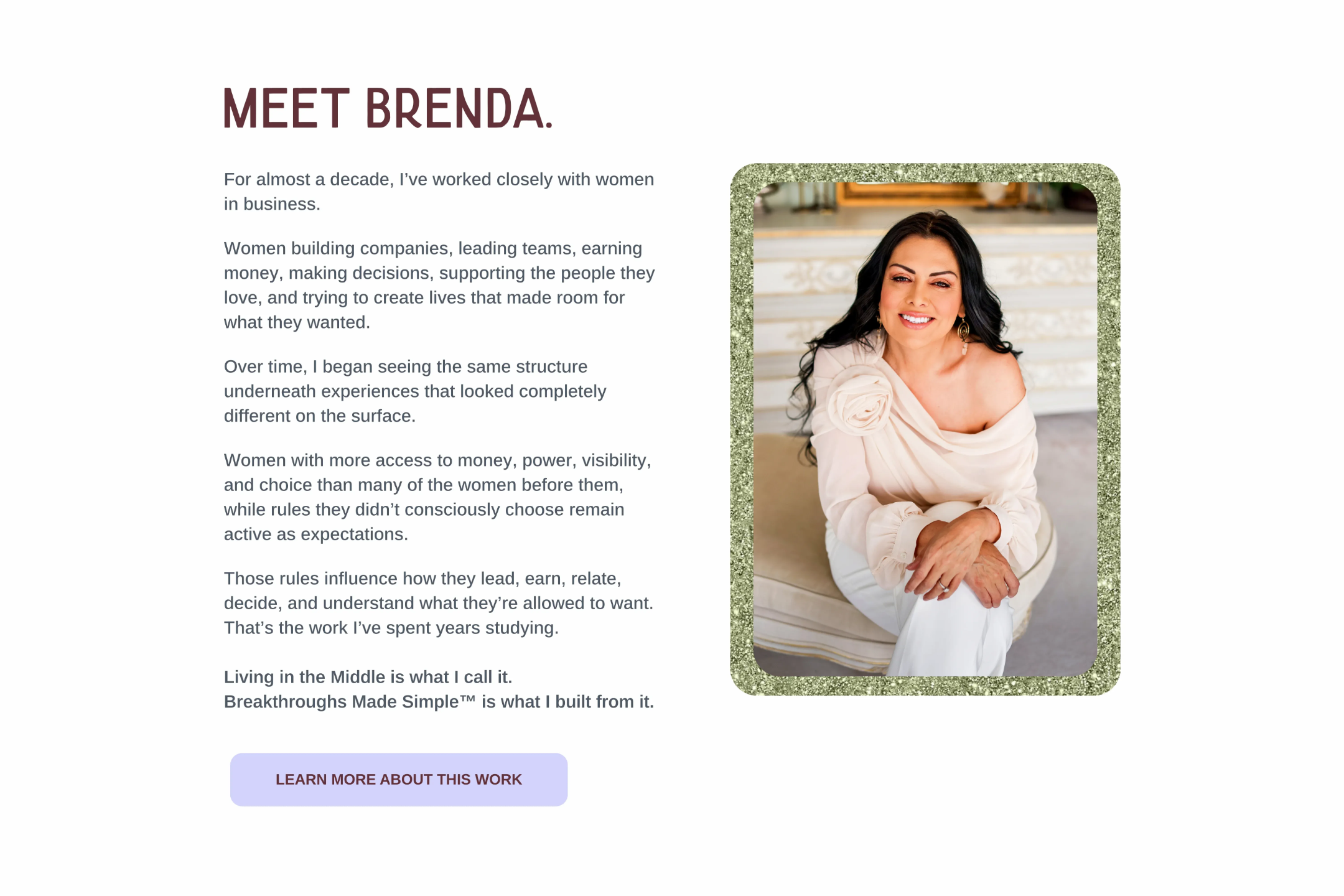 Brenda Terry Co. founder Brenda Terry, internal capacity architect for growth-driven women in business, sharing her experience helping clients build sustainable growth and internal capacity.