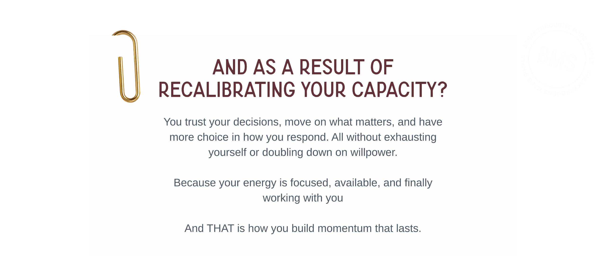 Growth-driven woman in business achieving sustainable traction, clear decision-making, and aligned momentum through capacity recalibration