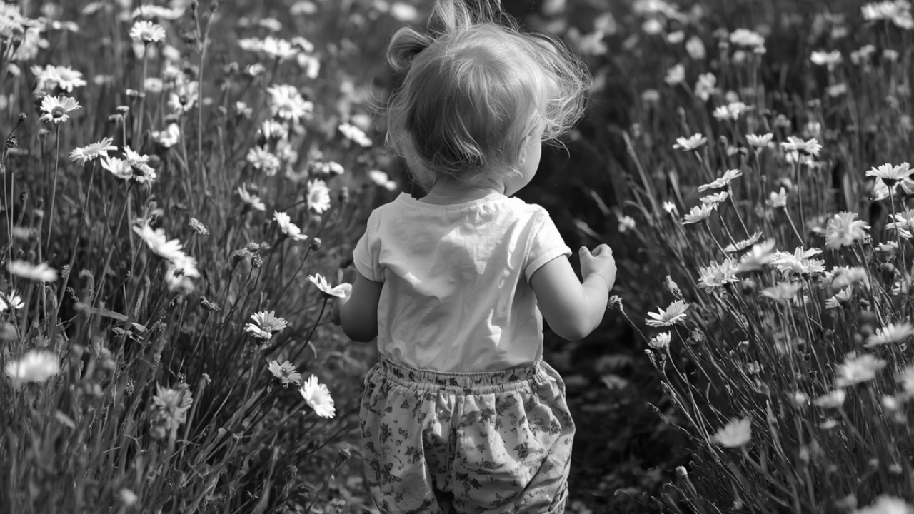 Inner child crystal healing image for a reflection on how the body and inner children reveal their own wisdom in a healing session