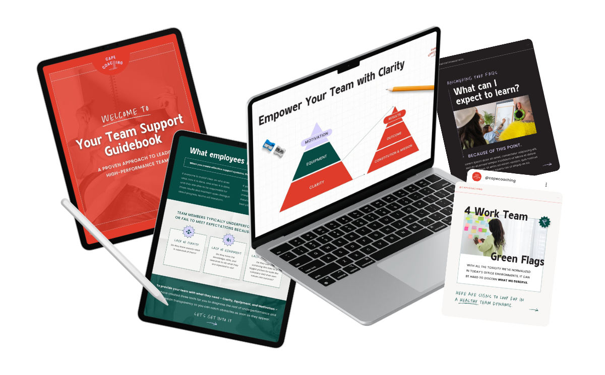 Program branding across a guidebook, slides and social graphics