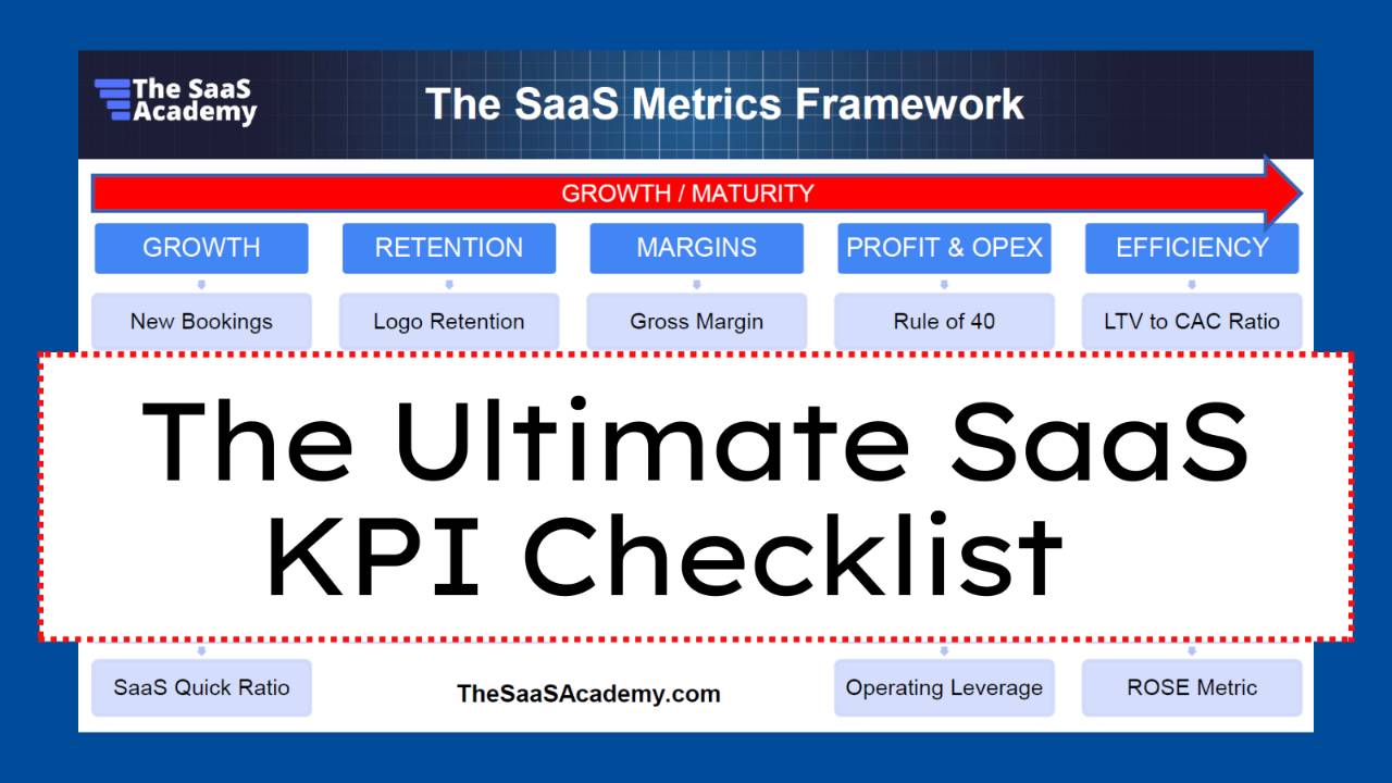 The Ultimate SaaS KPI Checklist Training