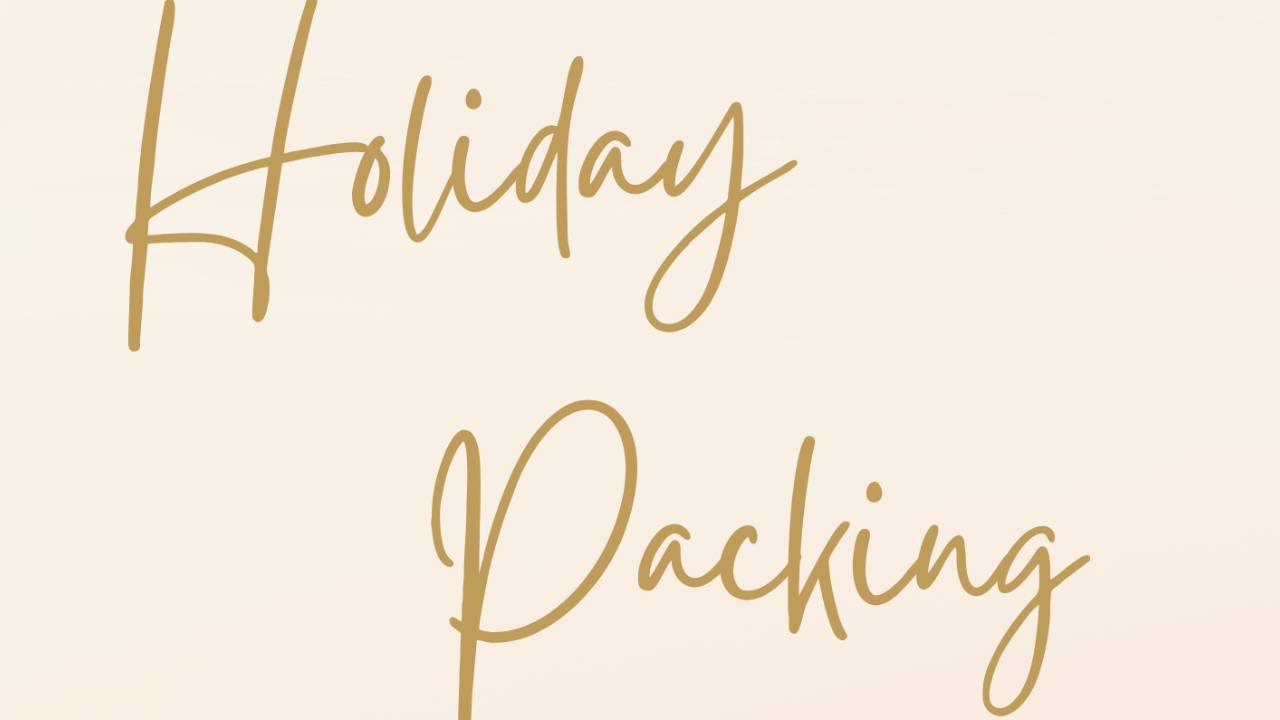 Free holiday packing list