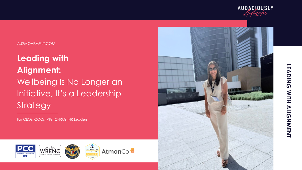 Picture of CEO Anadel Alberti outside and title of the article