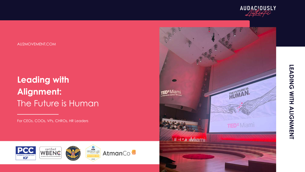 Title of the article and picture of a TEDx Miami presentation