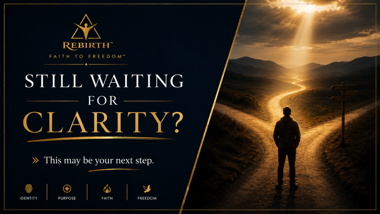 John Hanna Faith to Freedom blog image for Still Waiting for Clarity? This May Be Your Next Step, showing a person standing at a path with light ahead as a symbol of clarity, faith, purpose, and direction.