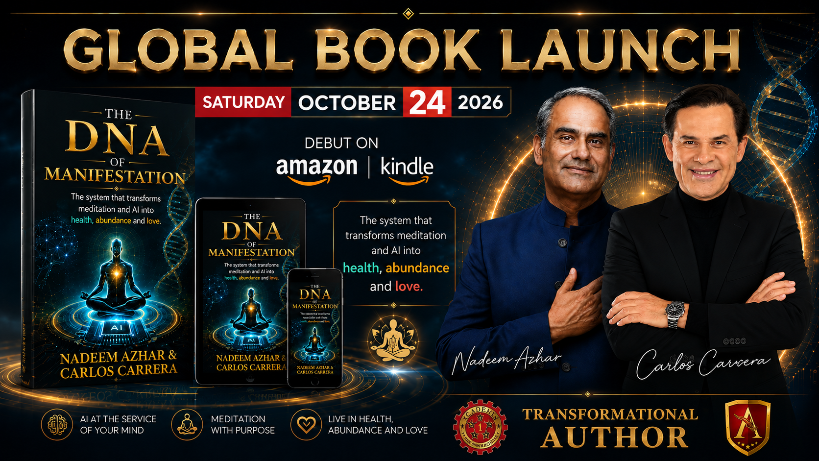 The DNA of Manifestation — Global Book Launch October 24 2026