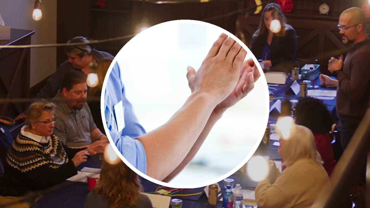Hands clapping in celebration, representing DillonMarcus' Standing Ovation!™ appreciation training module