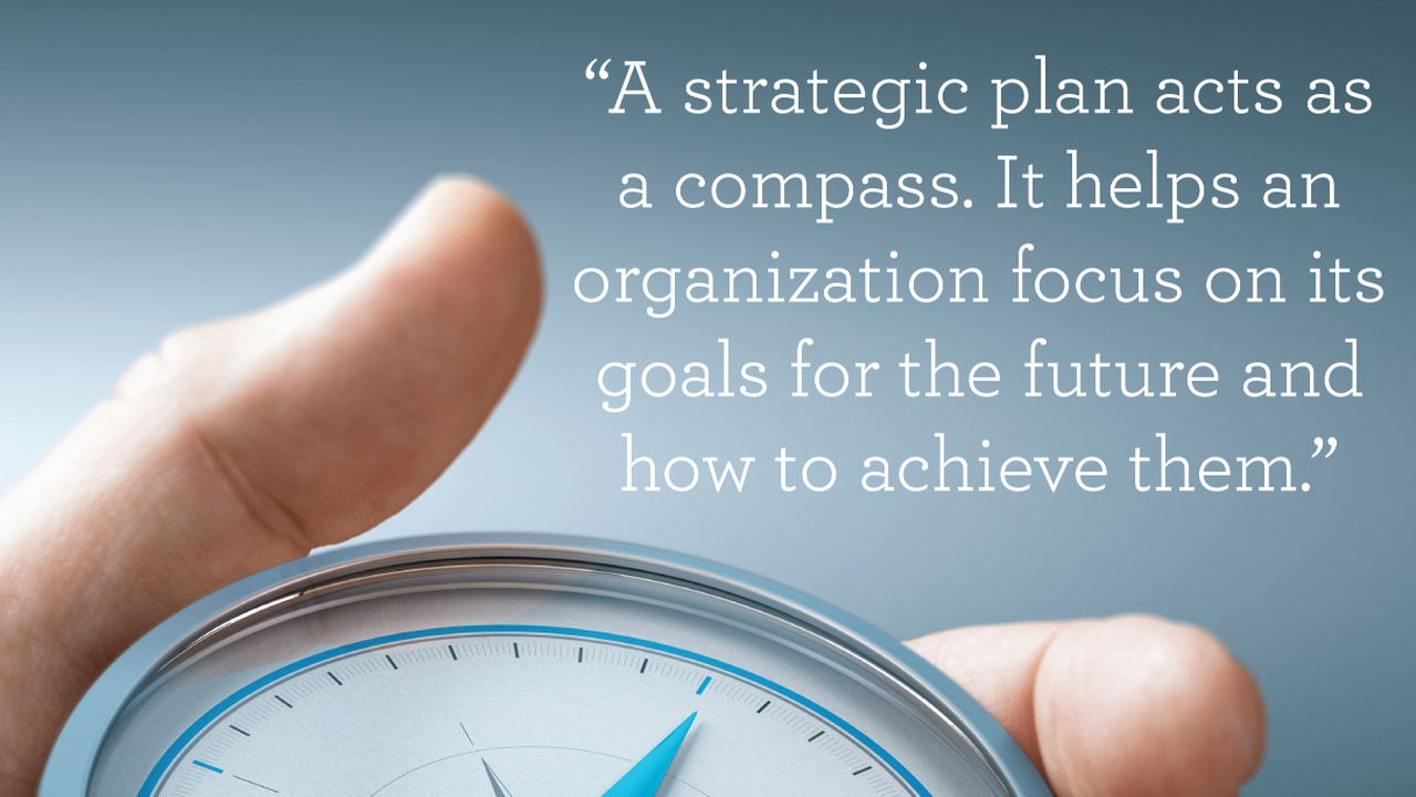 Compass points the way after strategic planning choosing vital priorities