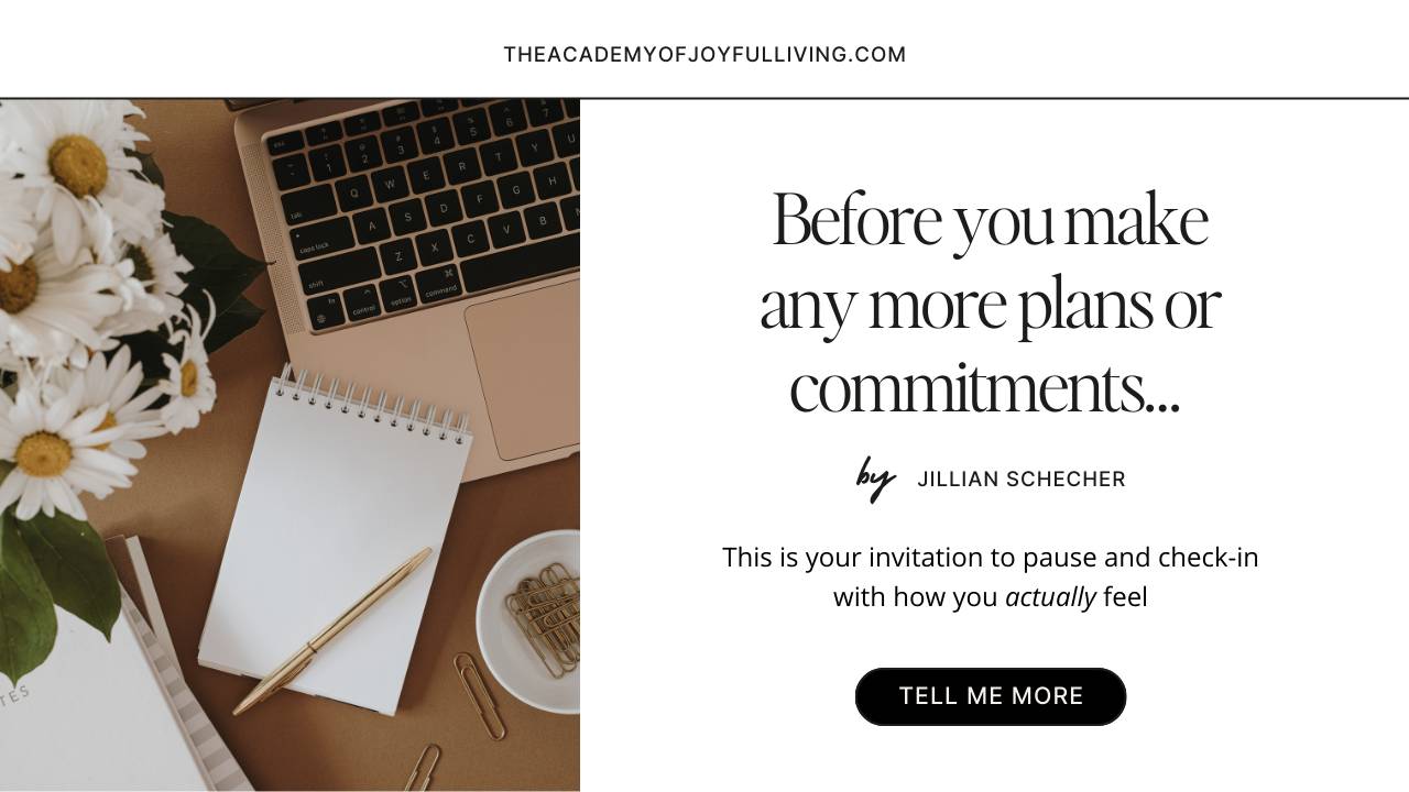 Before You Make Any More Plans Or Commitments…