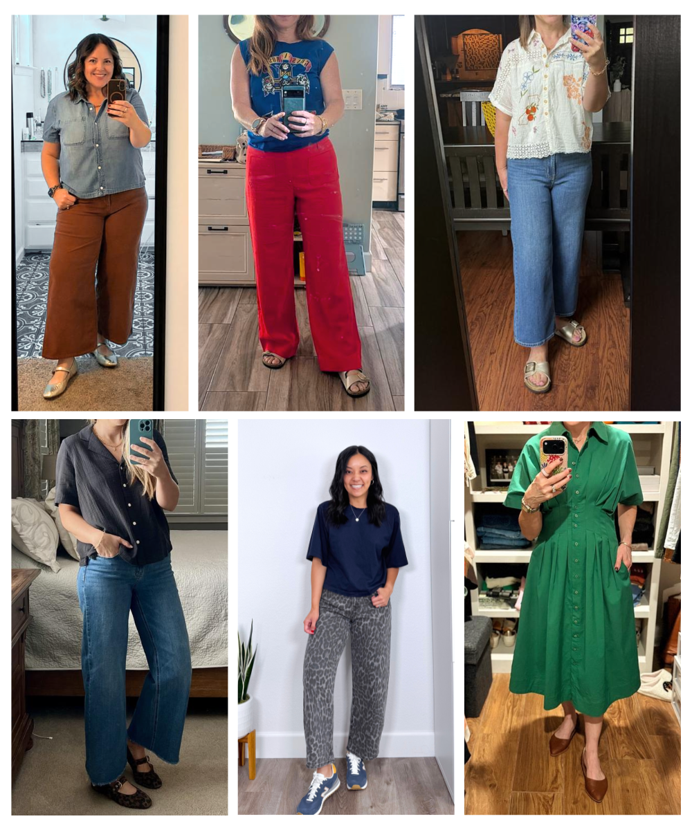 Real PMT Style Club members in outfits they put together from their own closets