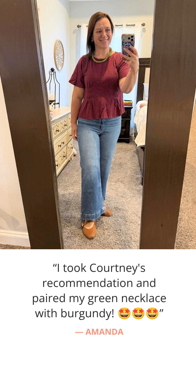 Amanda, a Style Club member, shares her outfit and what she loves about it