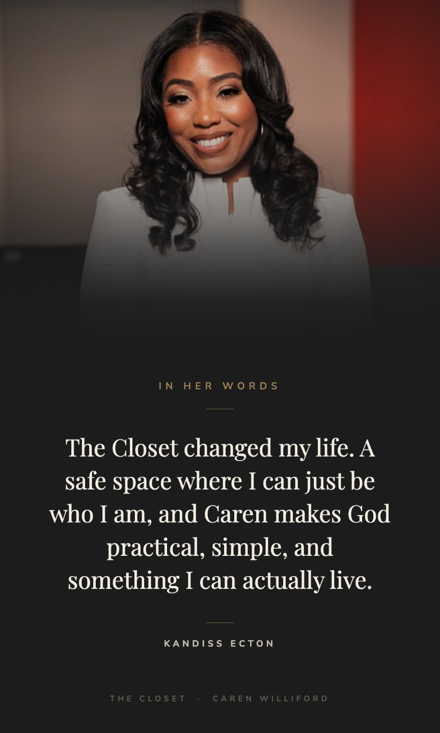 Kandiss Ecton: The Closet changed my life, a safe space to just be who I am.