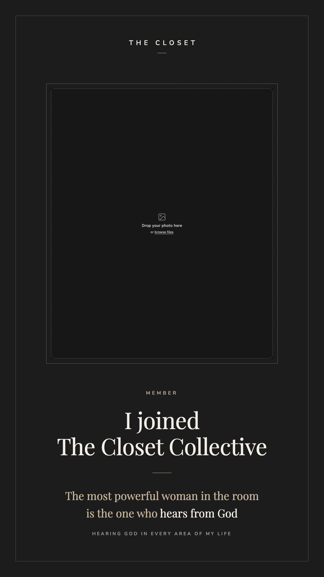 I joined The Closet Collective